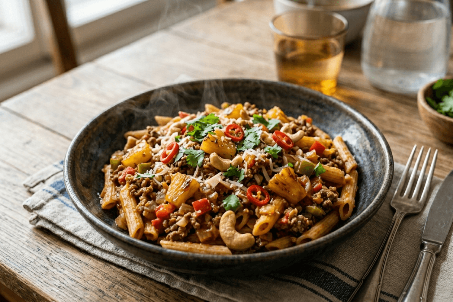 Těstoviny One Pot s mletým masem